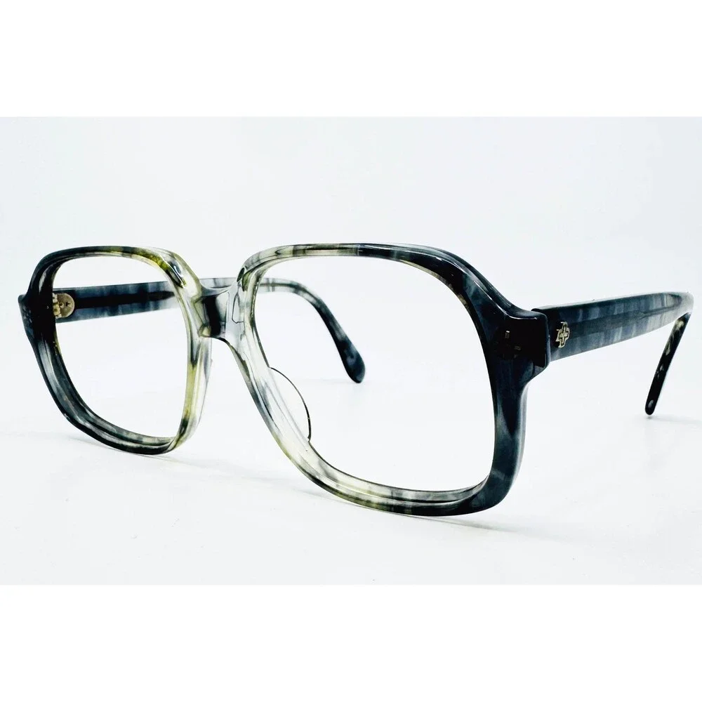 Titmus Eyeglasses Frames Mens Gray Marble Vintage Z87 P.I. USA 5 3/4 54-18